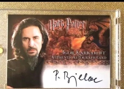 Harry Potter GOF Predrag Bjelac as Igor Karkaroff Autograph Card