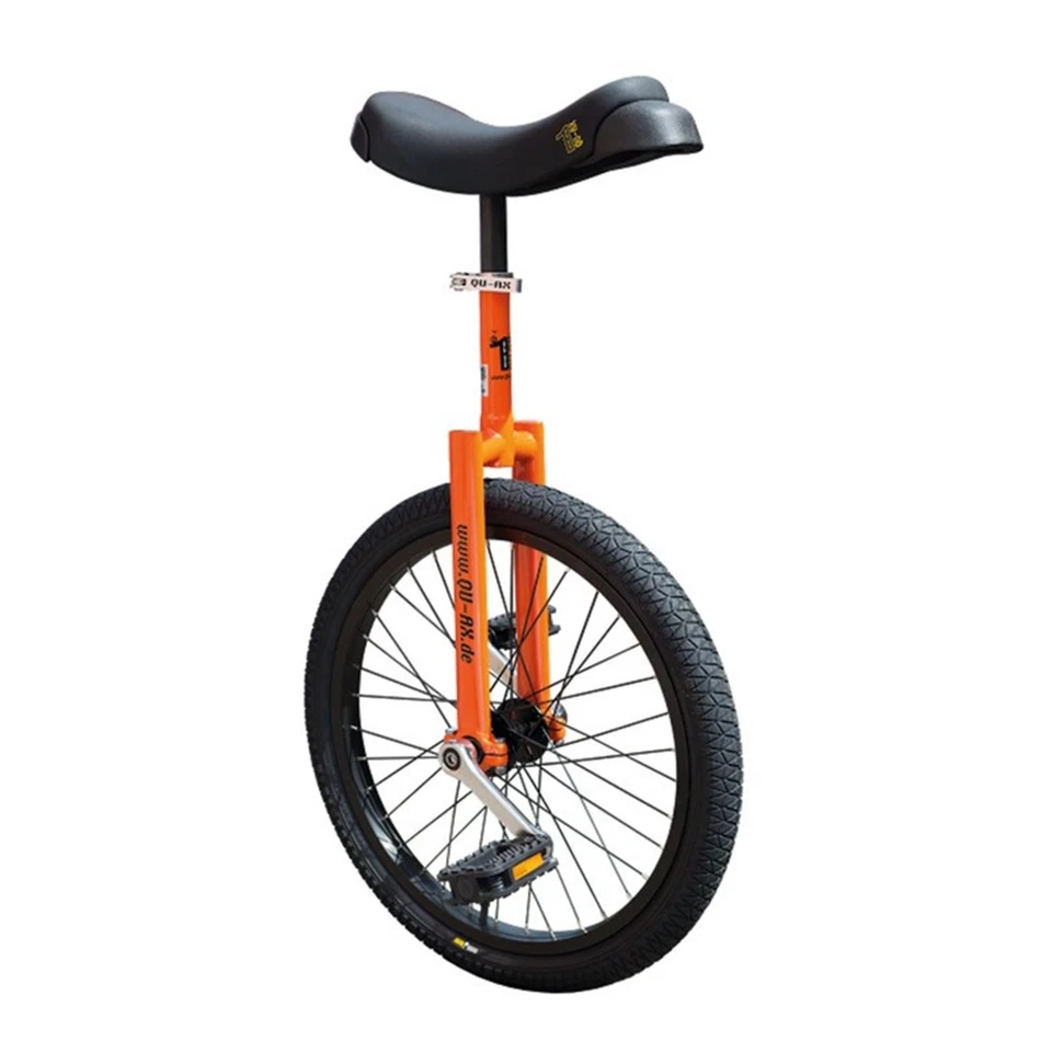 QU-AX Fahrrad Einrad Monorad Luxus 20" Orange Aluminiumfelge Reifen Schwarz