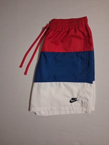 Red White and Blue Nike Club Woven Flow Shorts / Woven Nike Shorts Mens Medium  - Picture 7 of 7