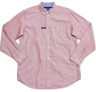 Tommy Hilfiger Men's Casual Red/White Button Down Shirt Classis Fit Size M NWT