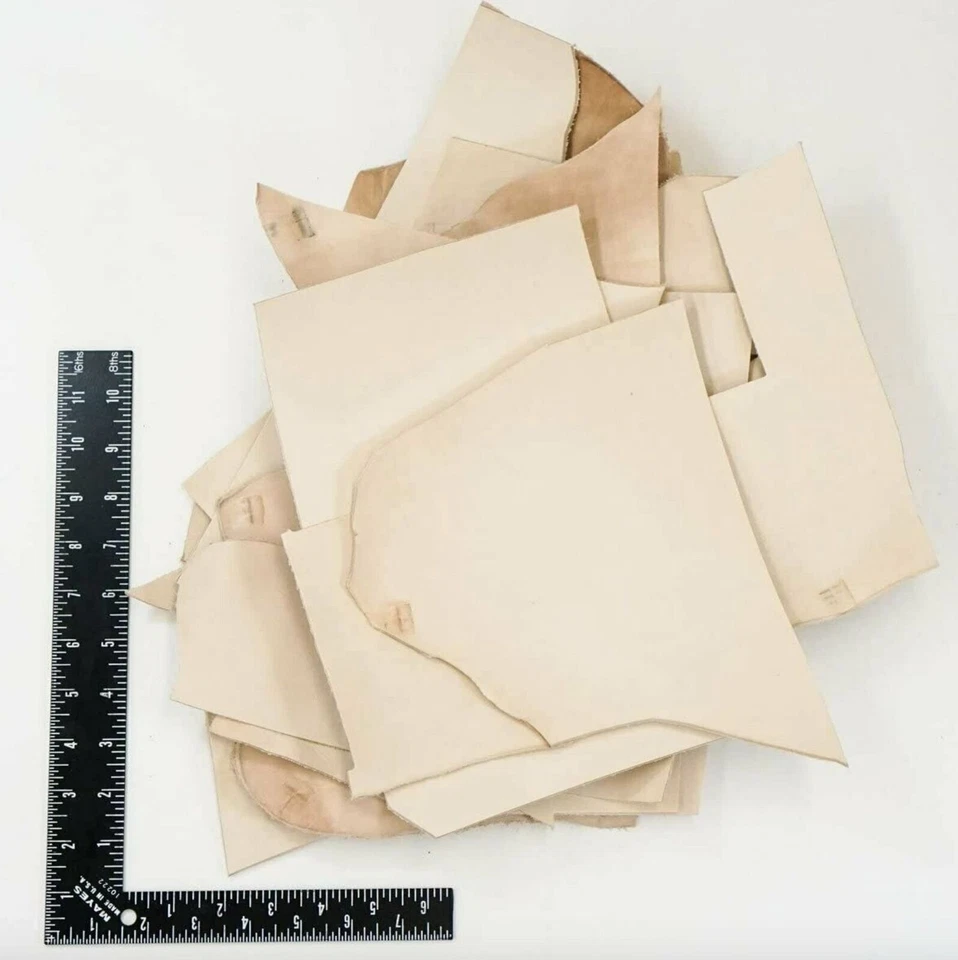 ELW Leather SCRAPS Veg Tan Tooling Cowhide Leather Lightweight 3-6 oz. (1-2.4mm) - Image 4 of 4