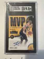 RARE 2018-19 NIKOLA JOKIC Panini Contenders MVP Auto SGC 9.5 186/199 # NJK