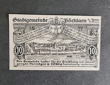 Rjkstamps 1920 Austria Pochlarn Series Notgeld 10 Heller Note 