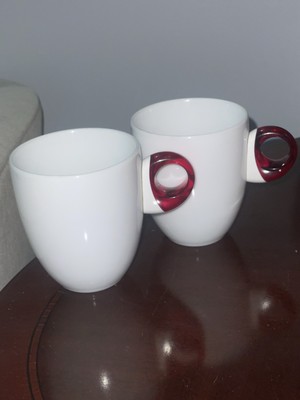 SET (2) GUZZINI FEELING MUG Art & Cafe collection NEW