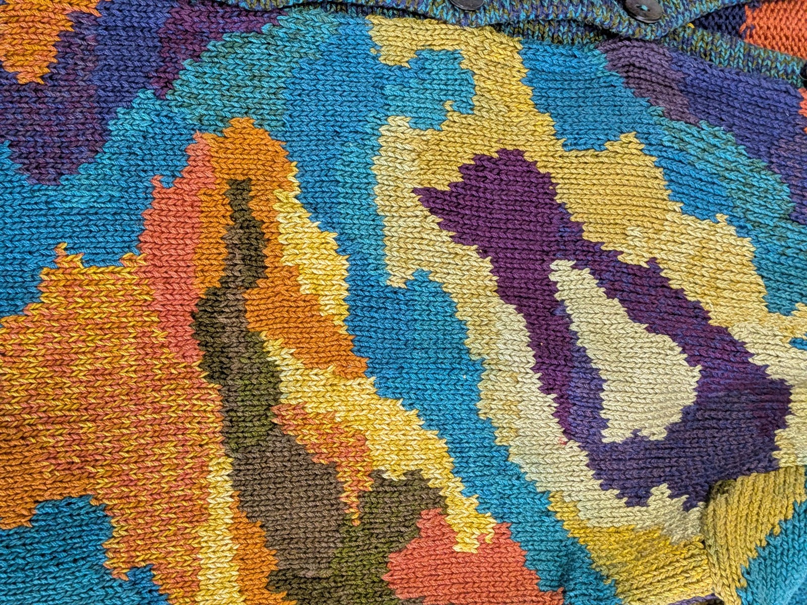 Gorgeous Multi-colored Peruvian Connection Cardig… - image 4