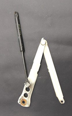 BMW OEM E30 Right Hood Hinge W/ Gas Pressurized Shock Alpine White 41611906327