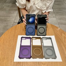 For Samsung Galaxy Z Flip 7 6 5 4 3 Shockproof Bumper Magnetic Phone Case Color