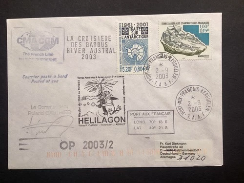 2003 TAAF/FSAT FDC French Antarctic Port Aux Francaise Kerguelen 2/09/2003