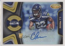 2016 Certified Signed and Mirror Gold 17/25 CJ Prosise #SC-CJ2 Auto 6we
