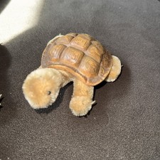 Vintage Steiff Stuffed Turtle Slo 1950's Rubber shell. 26