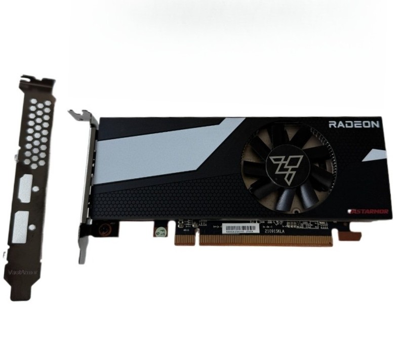AMD RX 6400 Low Profile 4gb GDDR6 Gaming SFF Regular profile Brackets included