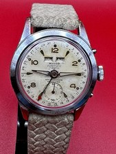 MULCO TRIPLE CALENDAR MANUAL  VINTAGE  WATCH 1950 SERVICED
