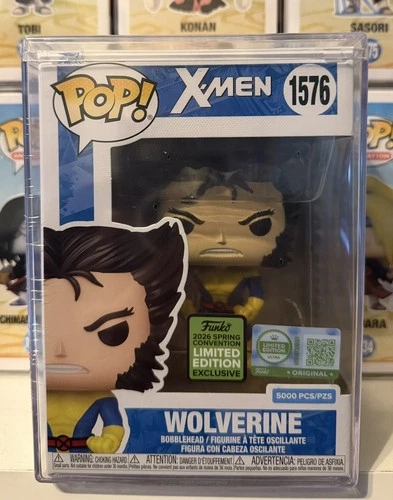 ECCC Pop! Wolverine (Classic Unmasked) with Pop! Protector LE 5000