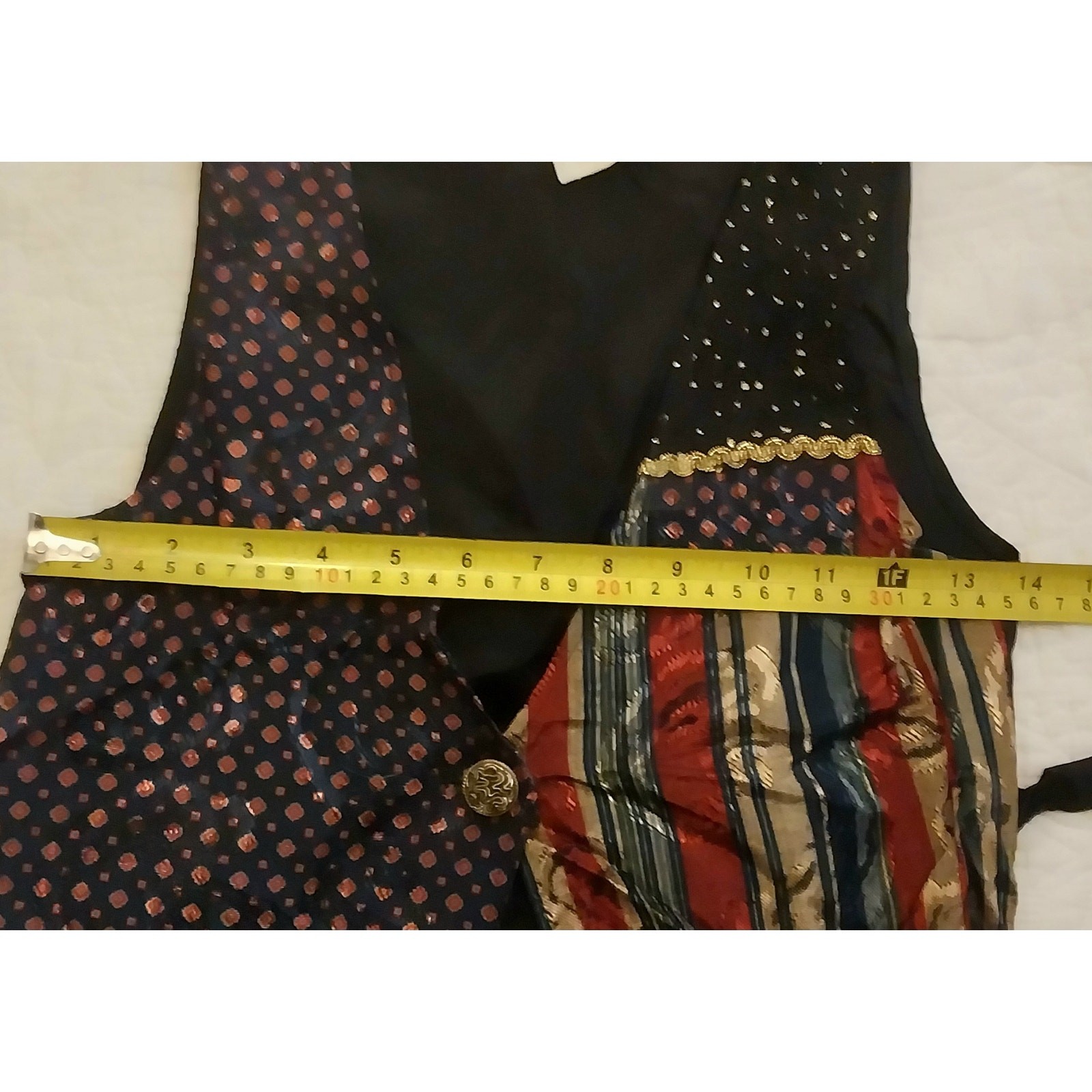 Vintage Definitely California Patchwork Vest Wome… - image 9