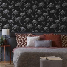 Image of 2x Graham & Brown Designer Wallpaper Roll Floral Pattern