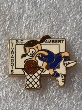 Pin’s BCAL Basket Club Ambert Livradois Ballon Panier Filet Signé Beraudy Vaure
