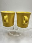 2 FIESTAWARE SUNFLOWER Yellow Tapered O Ring MUG Coffee 12oz Fiesta Ware HLC USA — photo 5