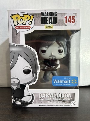 Daryl Dixon B&W Walmart Excl The Walking Dead Vaulted Funko Pop 145 with Prot