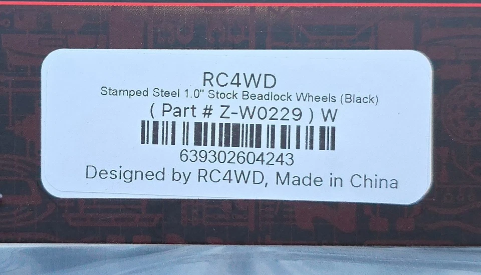 RC4WD 1.0" Stamped Steel Beadlock Wheels and Rok Lox Micro Comp Tires Set - Image 3 of 4