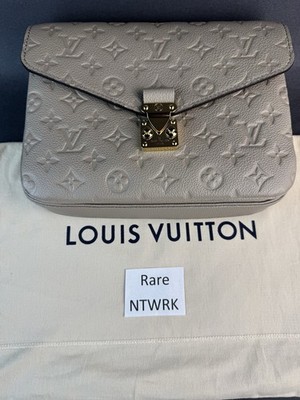 Louis Vuitton Pochette Metis Tourturelle Empriente Leather Crossbody