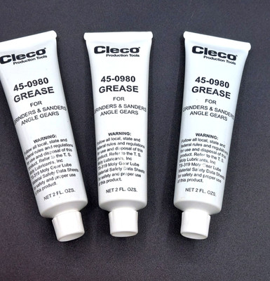 CLECO DOTCO 45-0980 GREASE For Grinders, Sanders & Angle Gears *LOT OF 3 TUBES*