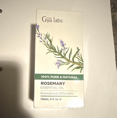 Gya Labs Rosemary Essential Oil 118ml 100% Pure & Natural Aromatherapy Hair Care