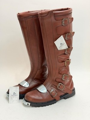 Battlestar Galactica 1978 Colonial Warrior Cosplay Boots Leather Costume Men