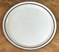 EARTHSTONE BROWN Set of 4 Dinner Plates 10.5" Trend Pacific Japan Dansk Mist