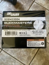SIG SAUER Buckmasters 3-9x40mm 1in Second Focal Plane Black Riflescope SOBM33004