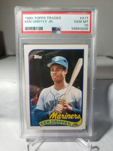 PSA 10 GEM MINT 1989 TOPPS TRADED ROOKIE KEN GRIFFEY JR NO. 41T *MARINERS*