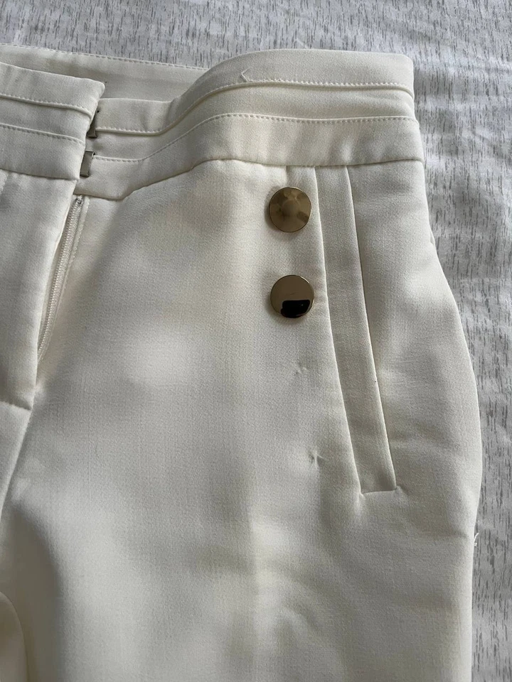 XOXO Women's White PANTS TROUSERS SZ 0 - Image 3 of 4
