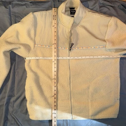 prAna Hurricane Sherpa Fleece Jacket Cream Tan Unisex Large image 5