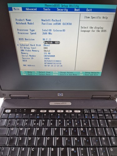Hp Compaq Nx9010 Vtg Retro floppy Laptop 15" power on tested only Read Descript - Picture 3 of 16