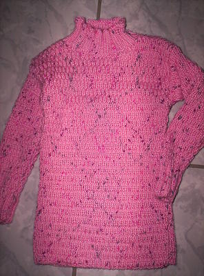 Allerliebstes Strickkleid/Longpulli/Tunika, Handarbeit, neu Gr.86-98