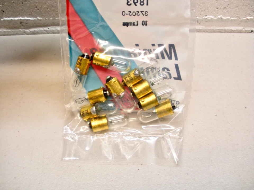 1893 Sylvania Miniature Light Lamp Bulb for Instrument panel & more - PACK OF 10 - Image 2 of 3