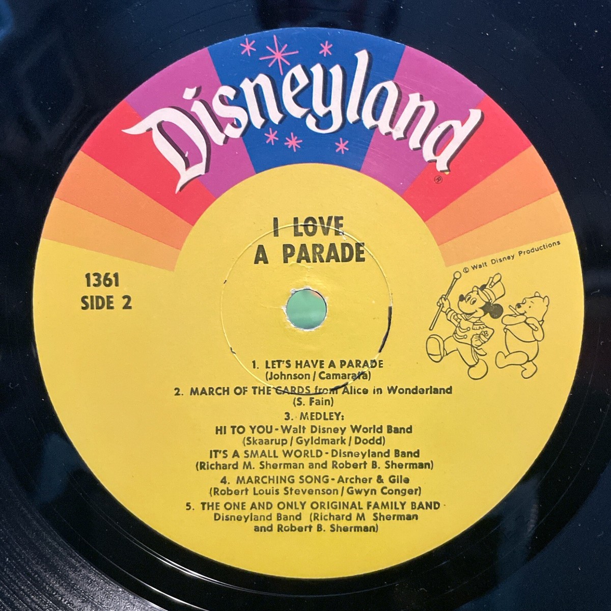 Vtg 1974 Walt Disney Presents I Love a Parade Vinyl L