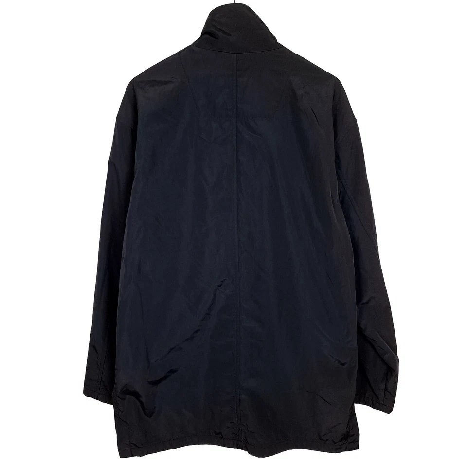 CAMEL COLLECTION Men Jacket Size IT52 (XL) Black Overcoat Stand Collar Full Zip - Image 2 of 4