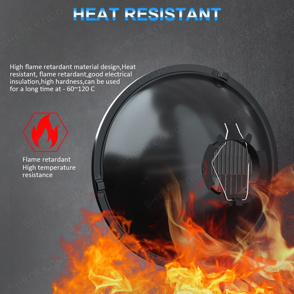 Faros halógenos H4 de 7 pulgadas para Ford Falcon sedán entrega 1961-1965 kit Foto 3 de 4