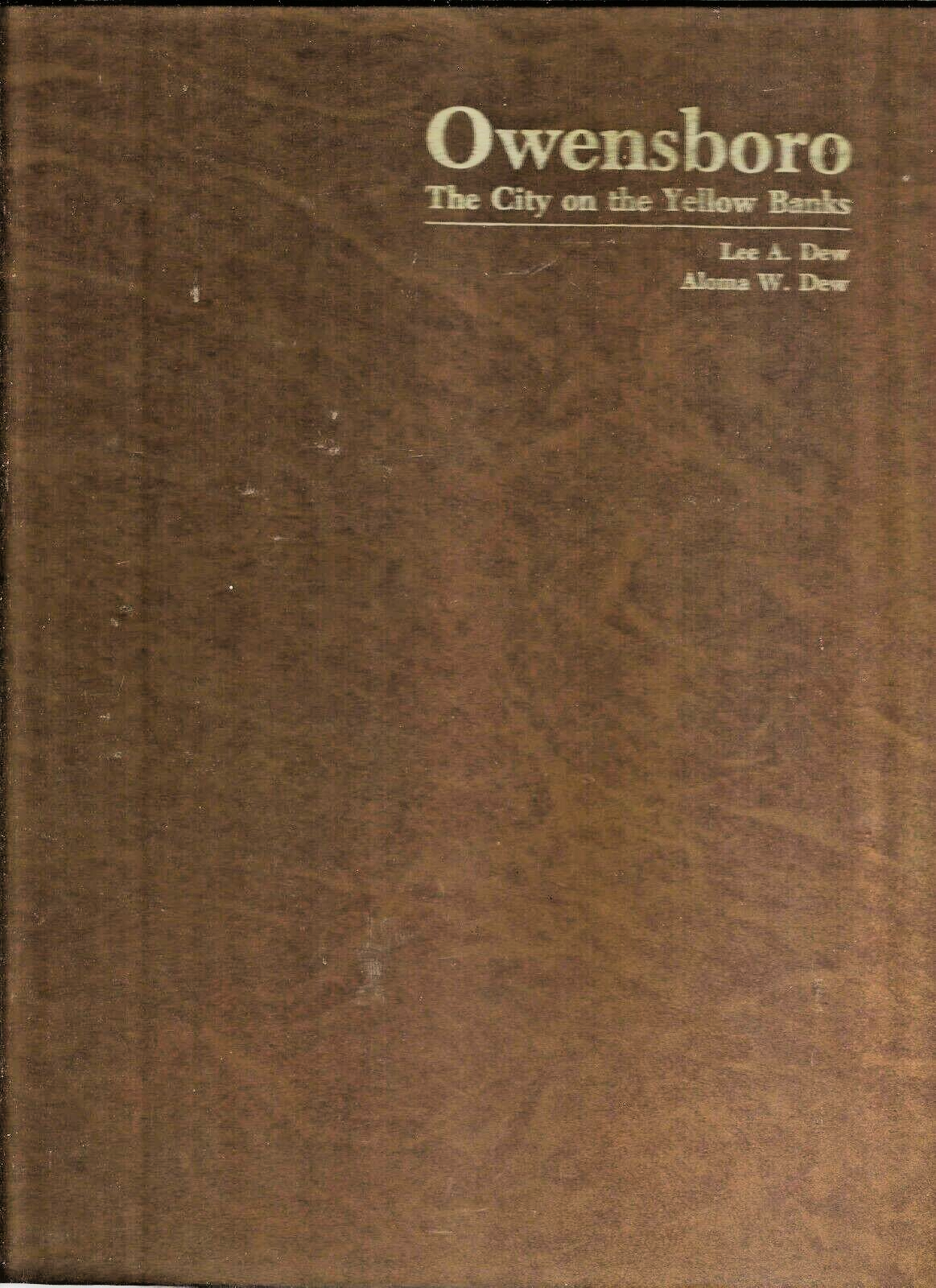 Owensboro The City on the Yellow Banks by Lee A. Dew (Hardcover, 1988