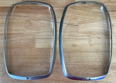 Pair Of 1967-1972 Mercedes 250C W114 Headlight Chrome Bezel Trim 1305542056353