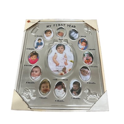 Lawrence Frames Silver Plated My First Year Picture Frame