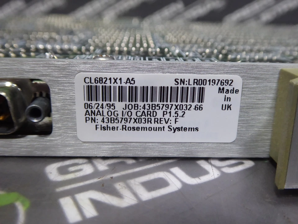USED Fisher Rosemount CL6821X1-A5 Analog I/O Card P1.5.2 43B5797X03R Rev. F - Image 2 of 4