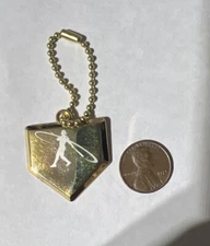 RARE Nike Griffey Air Force 1 Metal Gold Airmax  Tag Shoetag Hang tag Key Chain