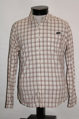 VOLCOM Mens medium M XYZ Plaid Button-up shirt Combine ship  