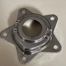 1935-1954 BIG TWIN CHROME STAR WHEEL HUB OUTER THRUST BEARING COVER 43566-35