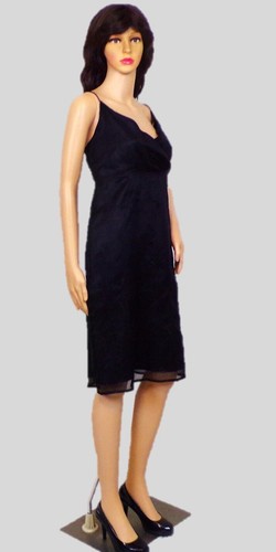SILK! RELATIVITY size M black 2-piece set dress/blouse floral pattern 100% silk - Picture 10 of 15