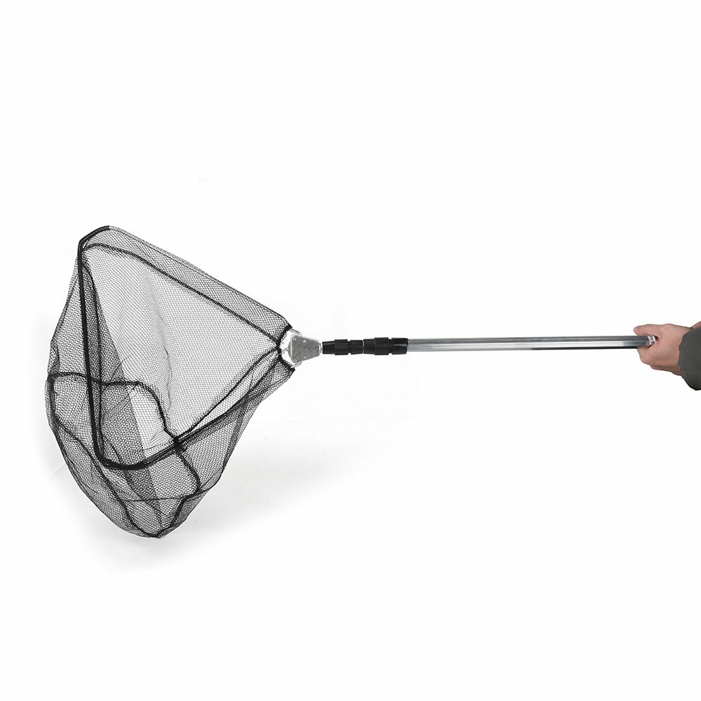 Teleskop Kescher für Garten Teich Pool Laub Fisch Angel Netz Käscher