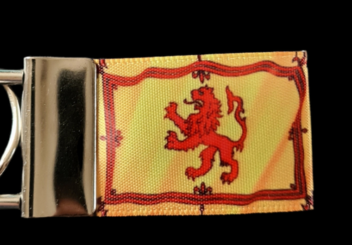 Royal Banner of Scotland Flag Arms Scottish Keyring Key Fob Handmade Fun Gift - Picture 2 of 2