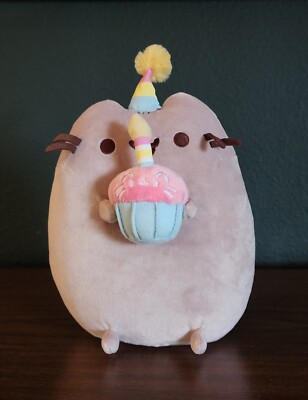 Pusheen Birthday Cake Plush GUND Stuffed Animal Cat