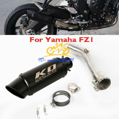 FZ1 Motorcycle Exhaust System Connection Tube Muffler Escape Tip for Yamaha FZ1